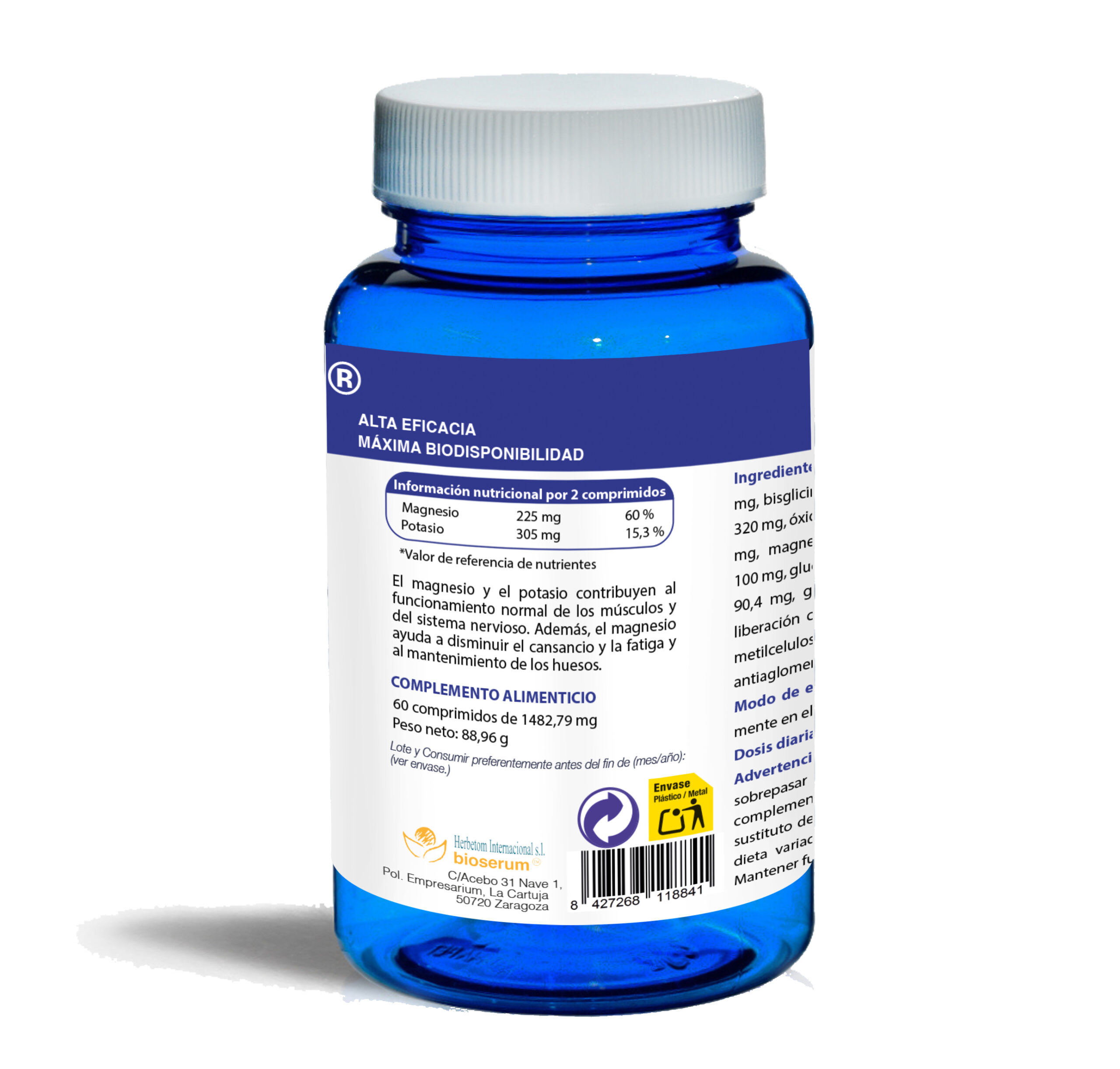 Levels Up Magnesio 101% Vitamina B6 60 comprimidos - Imagen 3